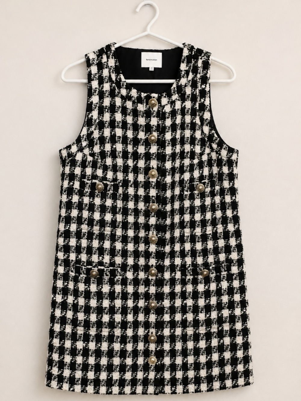 Reformation Tropez Dress Black - Size 10